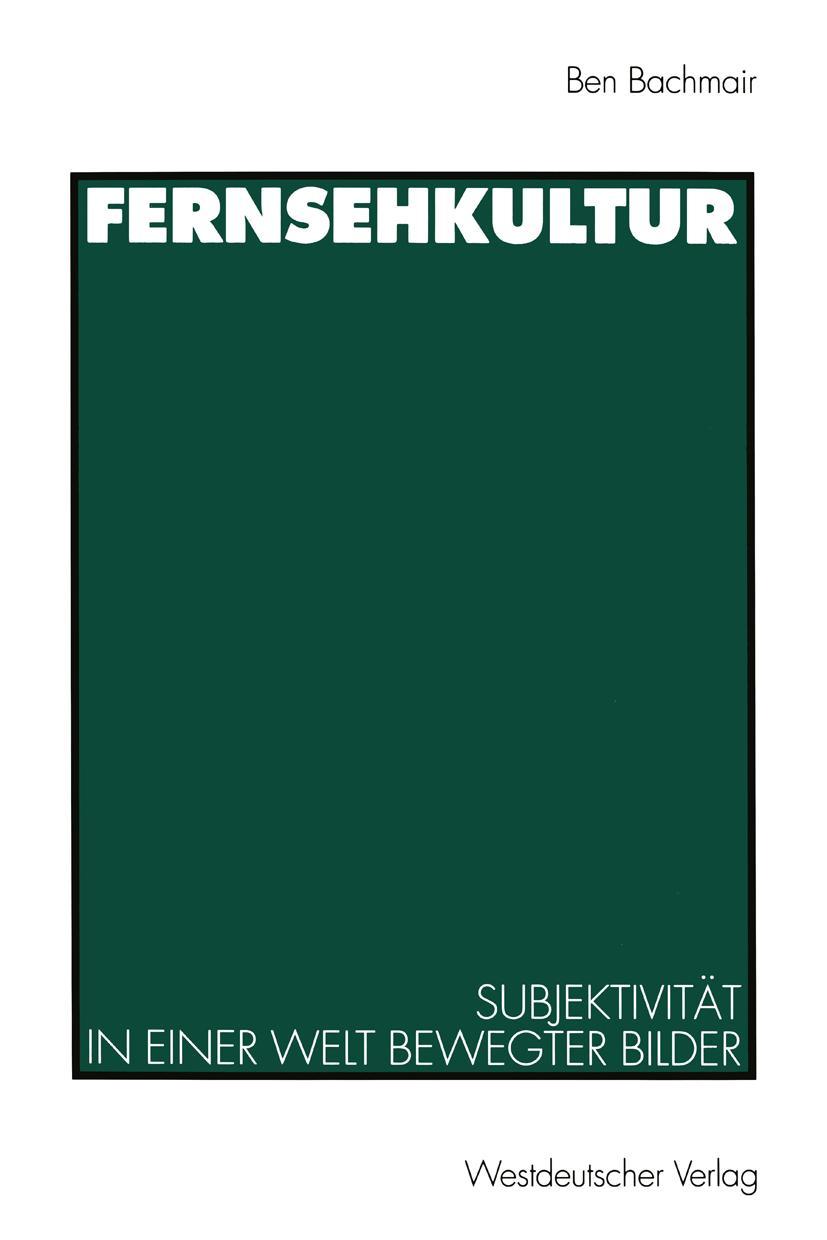 Vorderes Coverbild Fernsehkultur