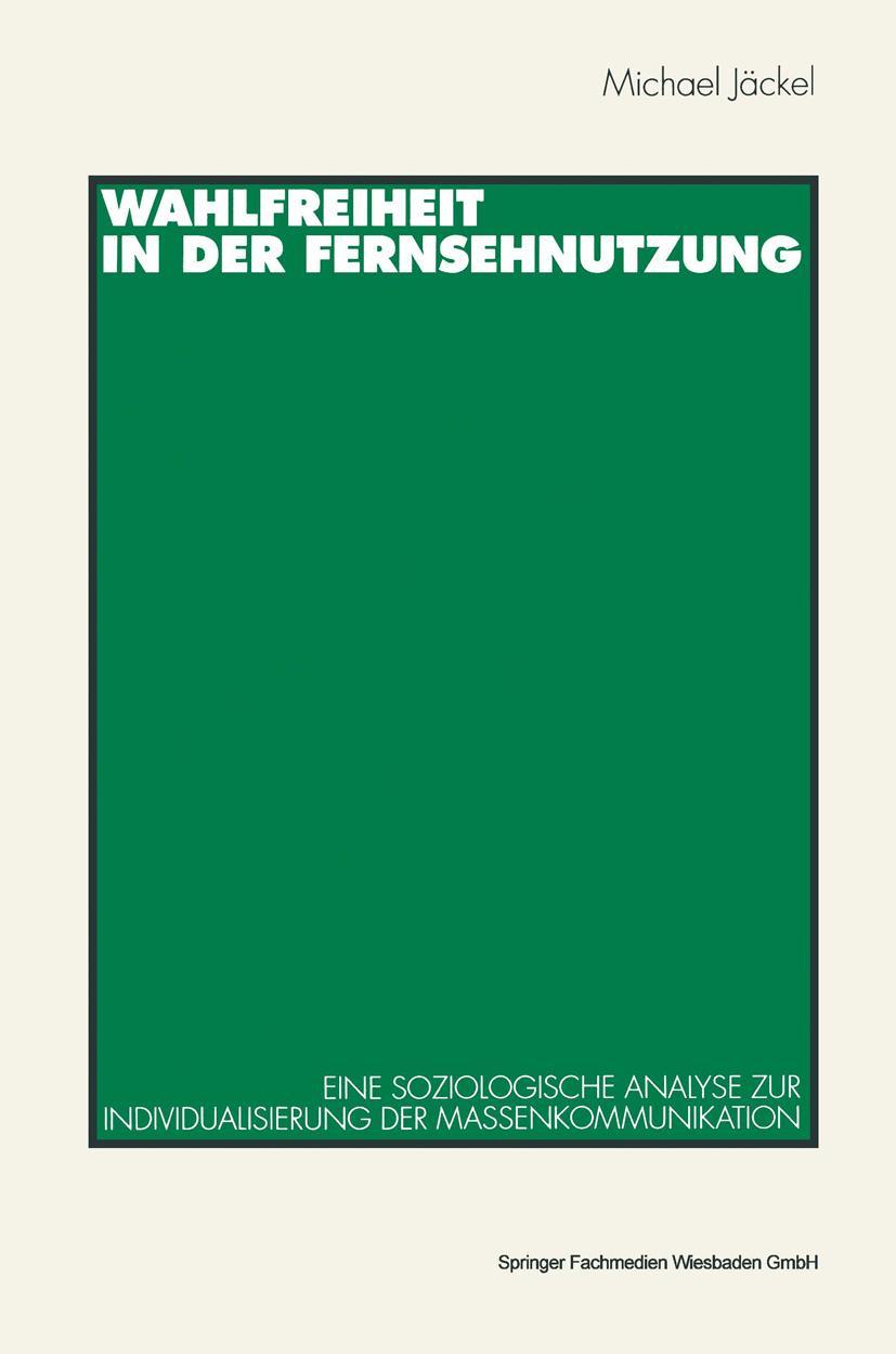 Vorderes Coverbild Wahlfreiheit in der Fernsehnutzung