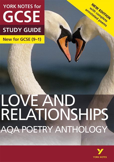 Vorderes Coverbild AQA Poetry Anthology Love and Relationships York Notes GCSE Study Guide - for 2026, 2027 exams