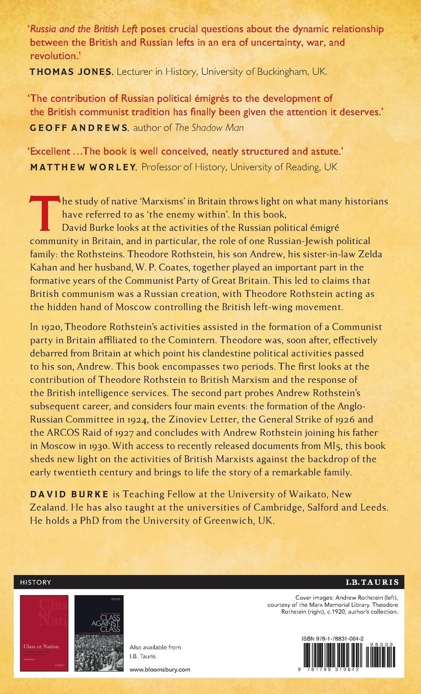 Rückseitencover Russia and the British Left