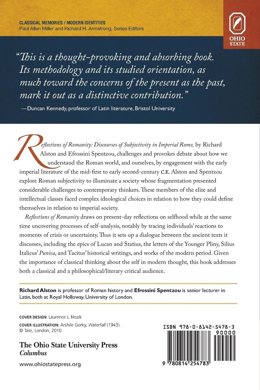 Rückseitencover Reflections of Romanity