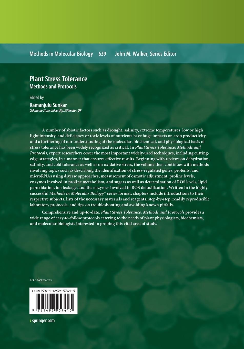 Rückseitencover Plant Stress Tolerance