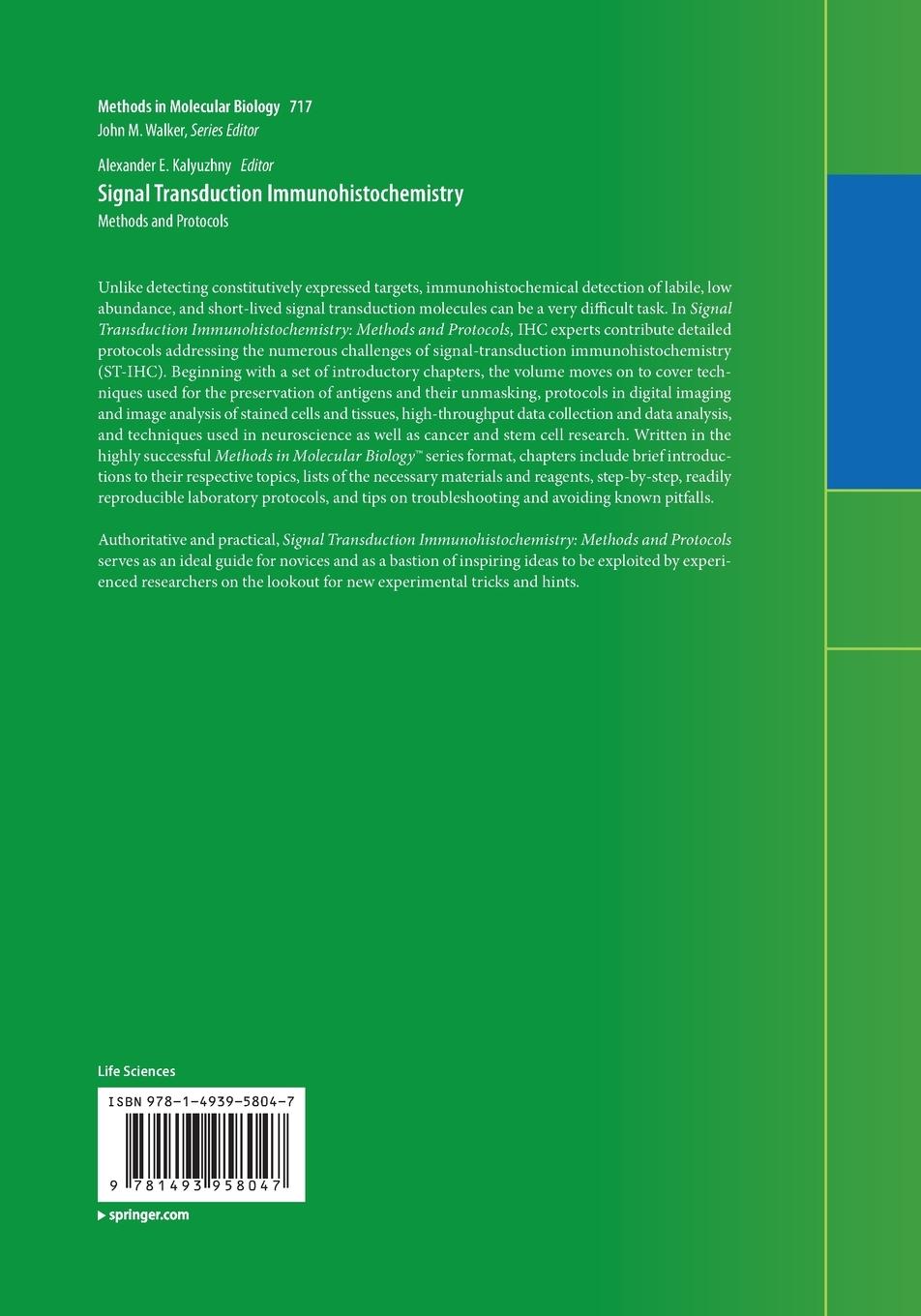 Rückseitencover Signal Transduction Immunohistochemistry