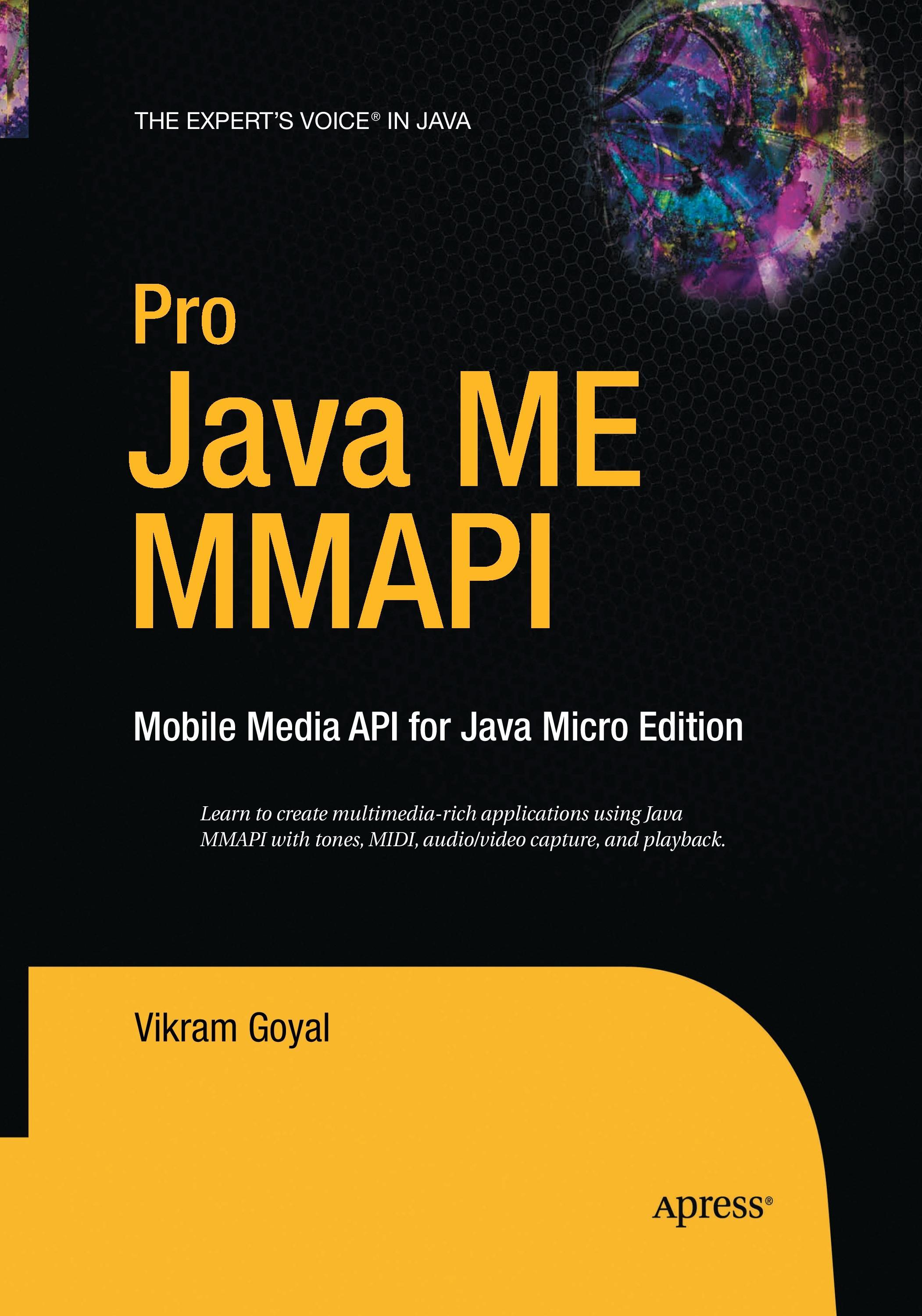 Vorderes Coverbild Pro Java ME MMAPI