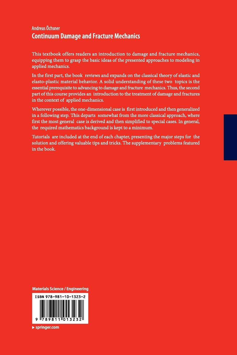 Rückseitencover Continuum Damage and Fracture Mechanics