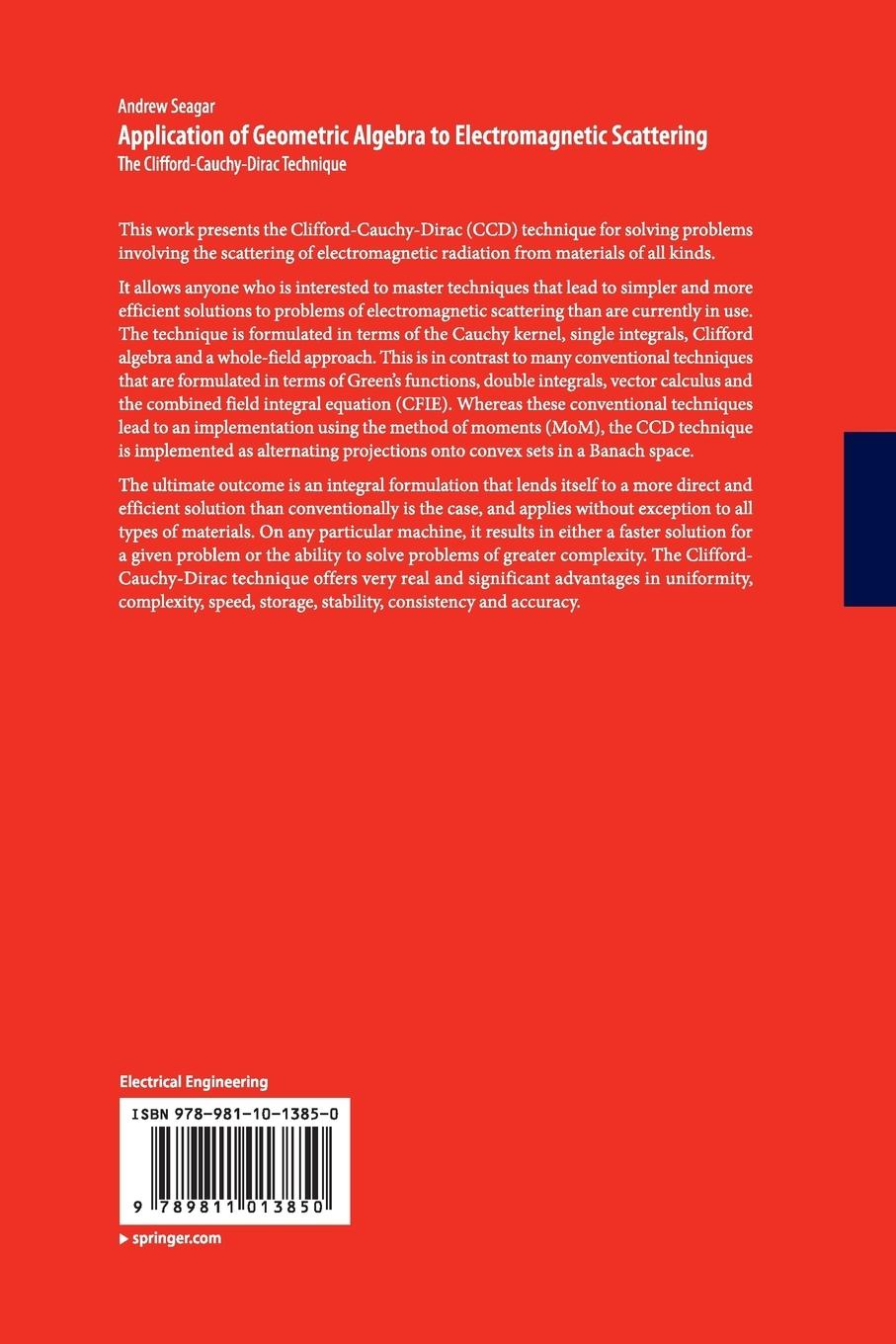 Rückseitencover Application of Geometric Algebra to Electromagnetic Scattering