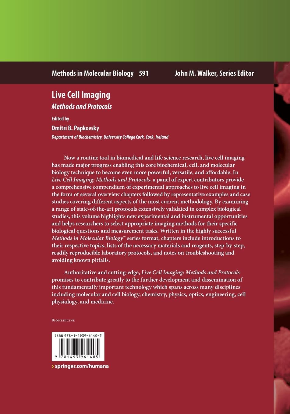 Rückseitencover Live Cell Imaging
