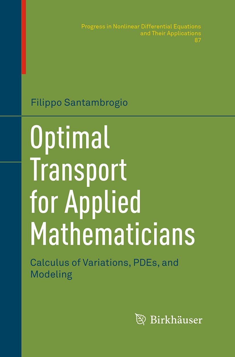 Vorderes Coverbild Optimal Transport for Applied Mathematicians