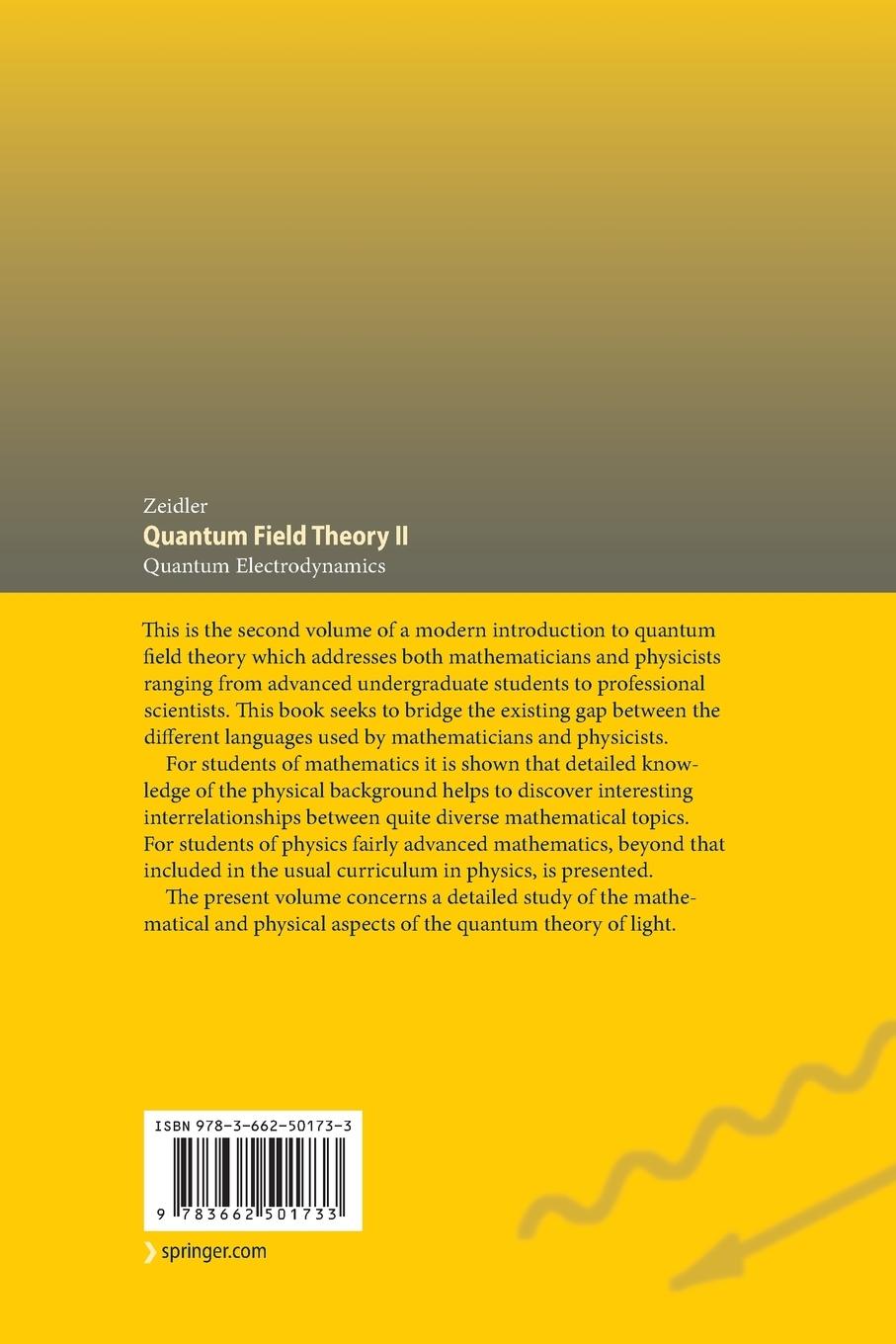 Rückseitencover Quantum Field Theory II: Quantum Electrodynamics