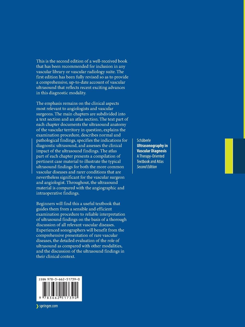 Rückseitencover Ultrasonography in Vascular Diagnosis
