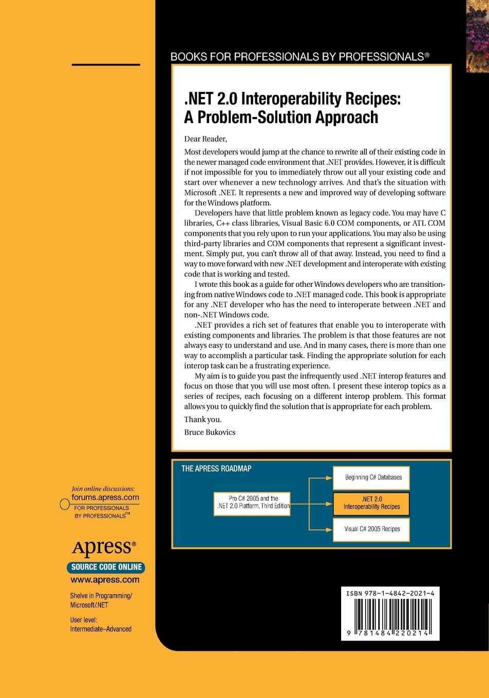 Rückseitencover .Net 2.0 Interoperability Recipes