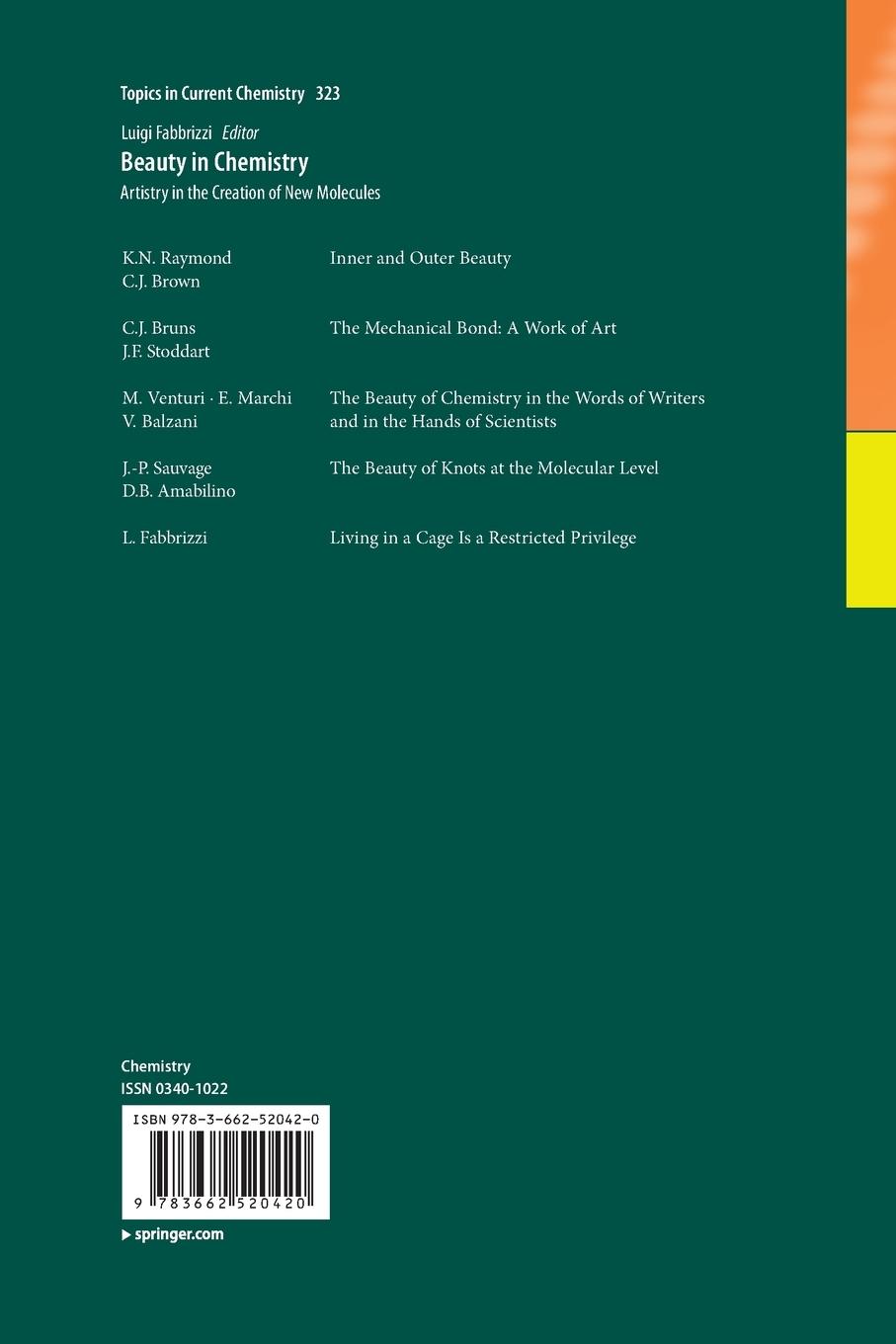 Rückseitencover Beauty in Chemistry
