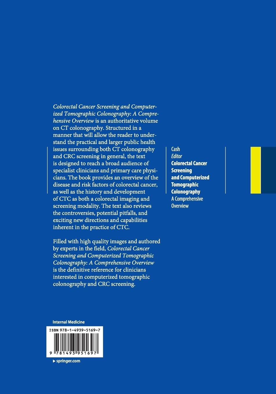 Rückseitencover Colorectal Cancer Screening and Computerized Tomographic Colonography