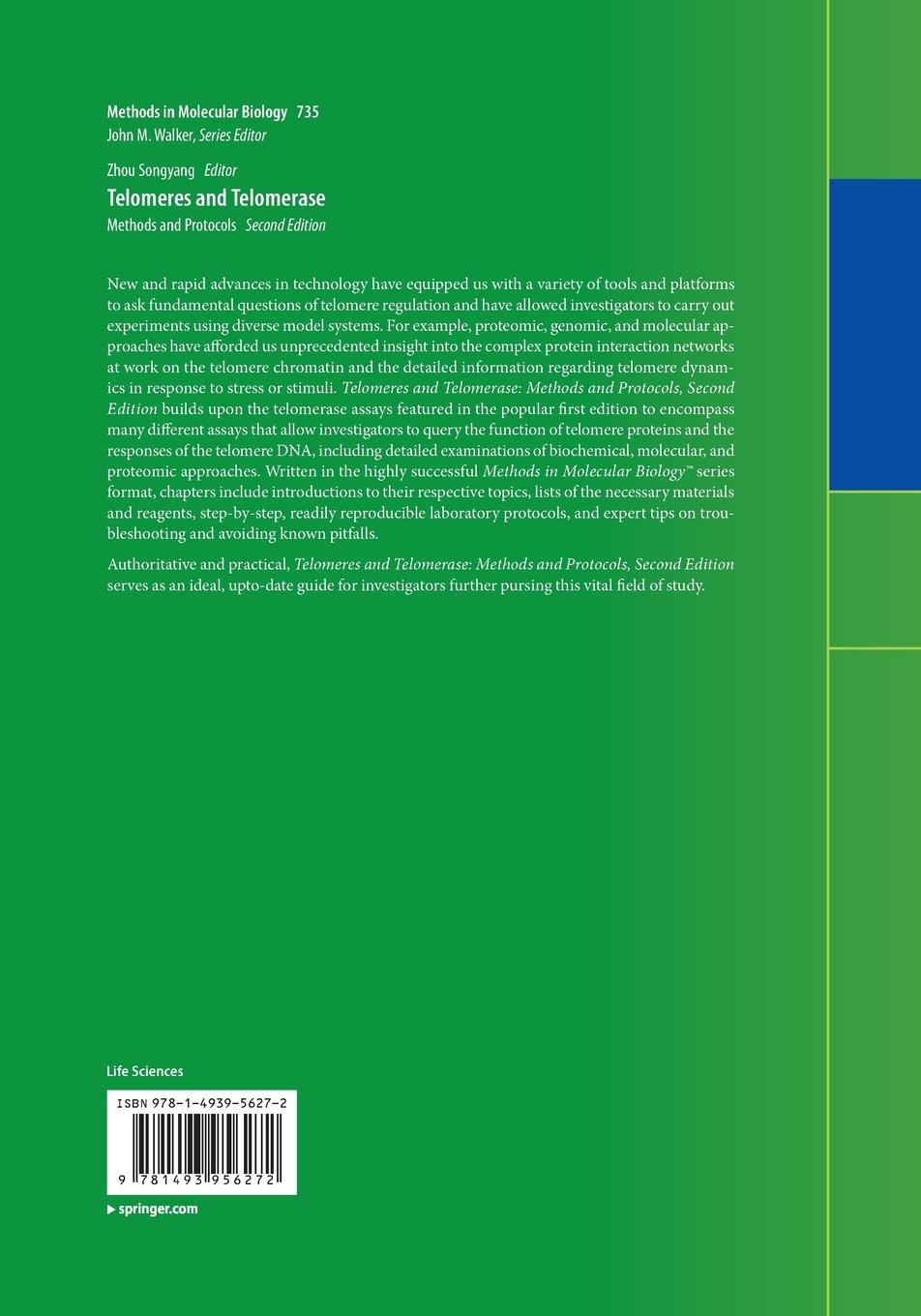 Rückseitencover Telomeres and Telomerase