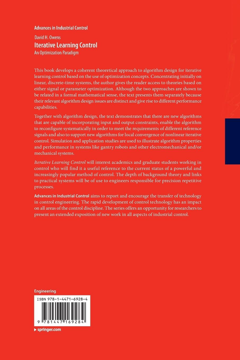 Rückseitencover Iterative Learning Control