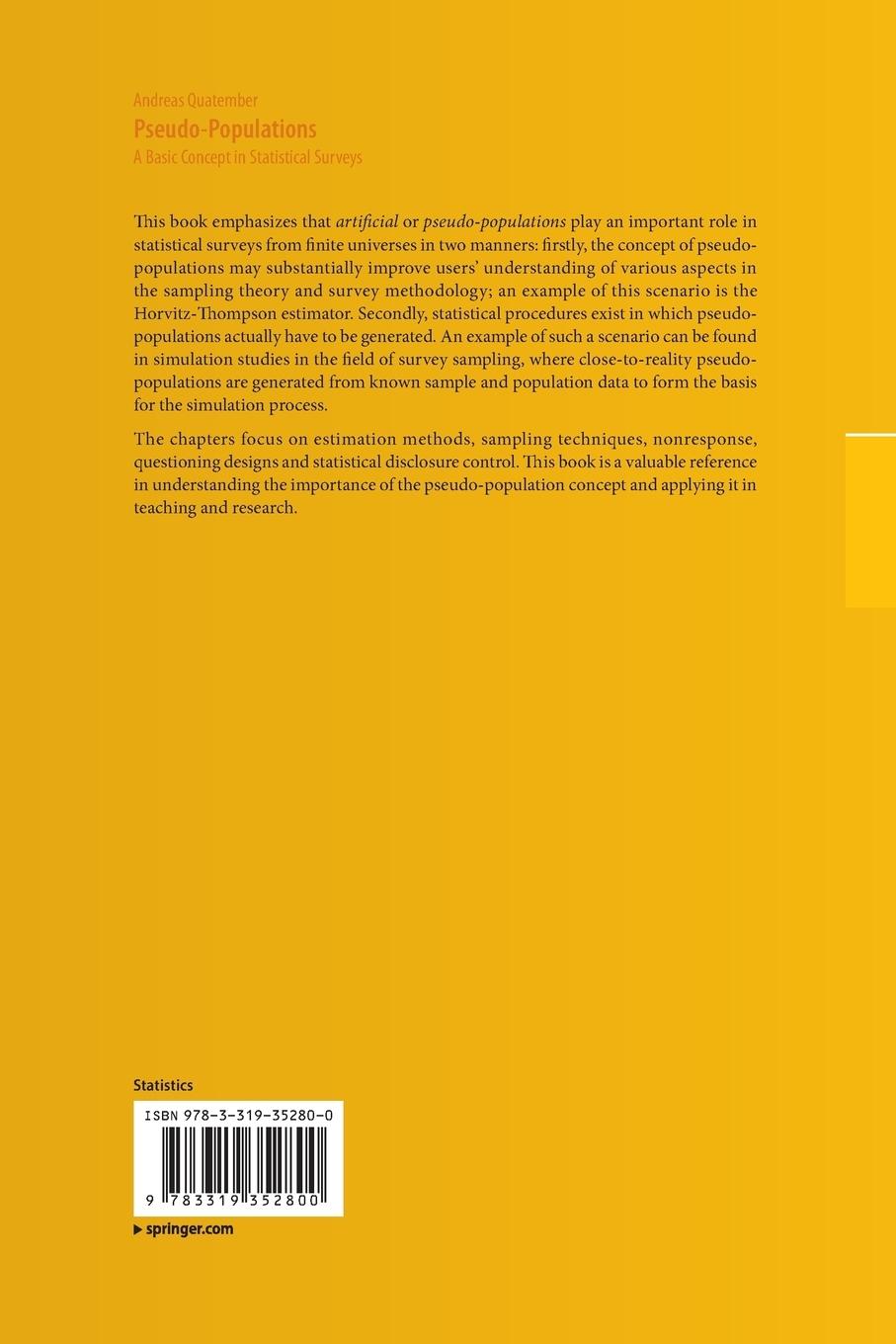 Rückseitencover Pseudo-Populations