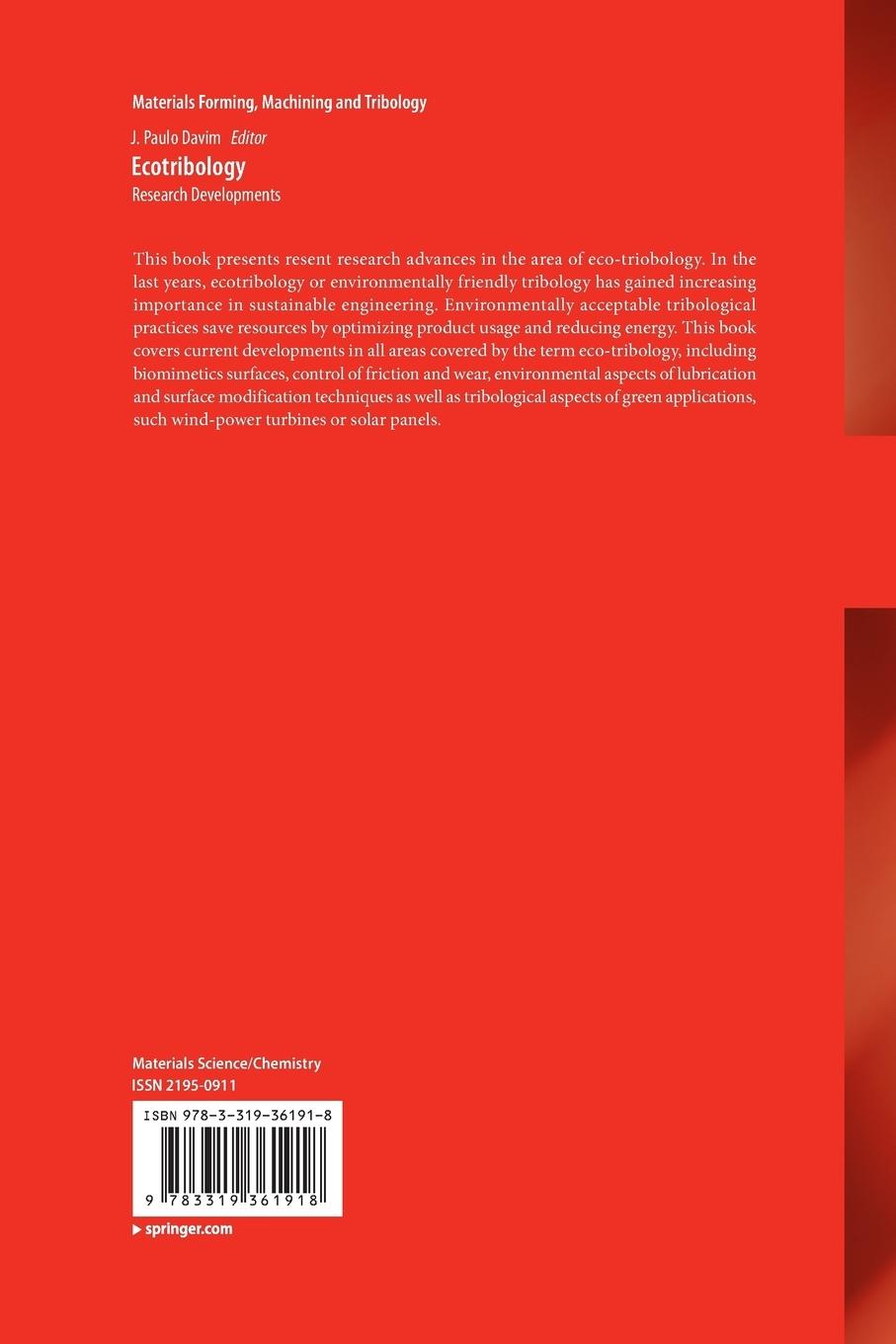 Rückseitencover Ecotribology