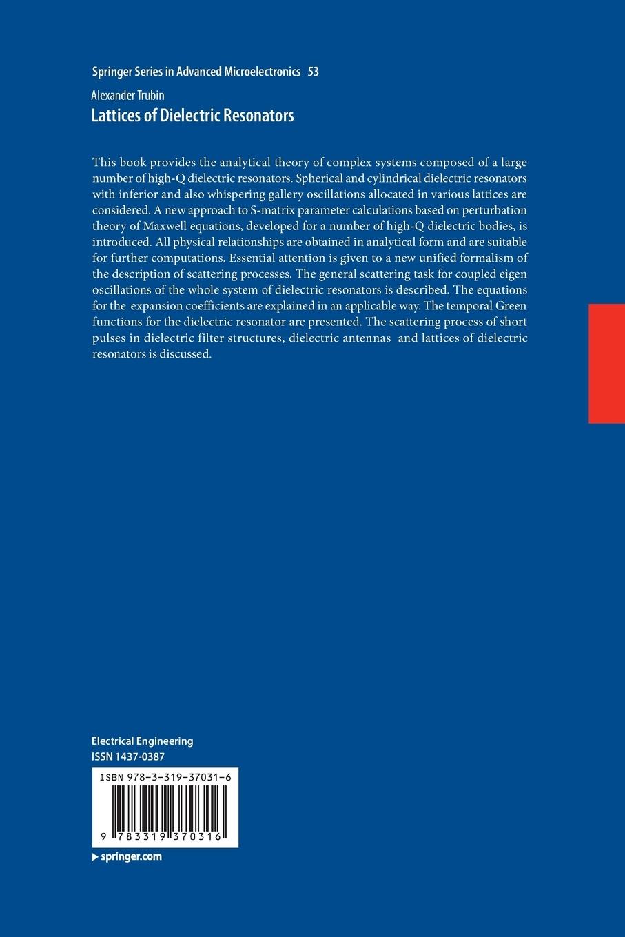 Rückseitencover Lattices of Dielectric Resonators