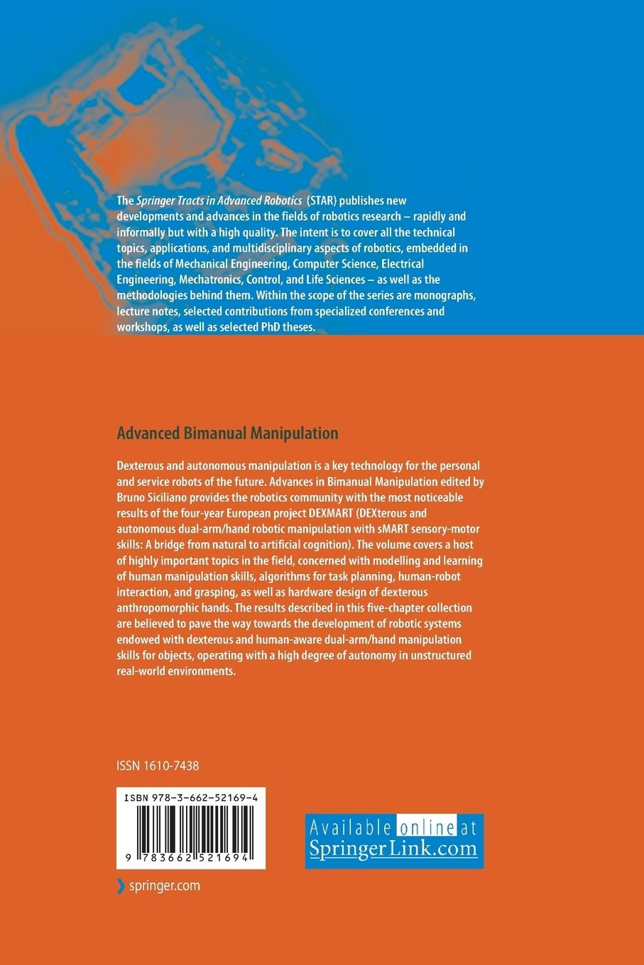 Rückseitencover Advanced Bimanual Manipulation