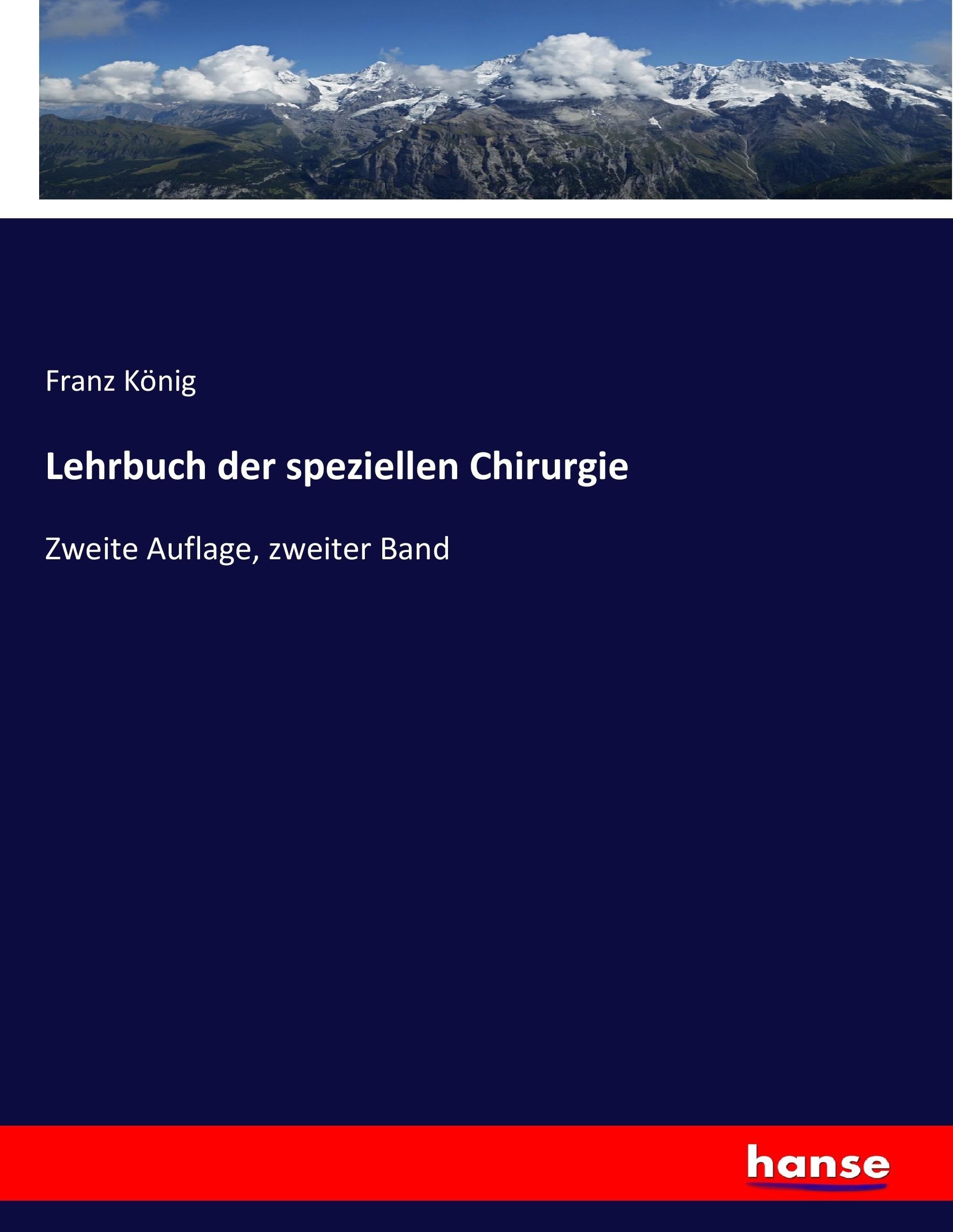 Vorderes Coverbild Lehrbuch der speziellen Chirurgie