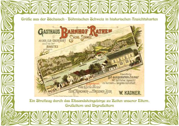 Vorderes Coverbild Grüße aus der Sächsisch-Böhmischen Schweiz in historischen Ansichtskarten
