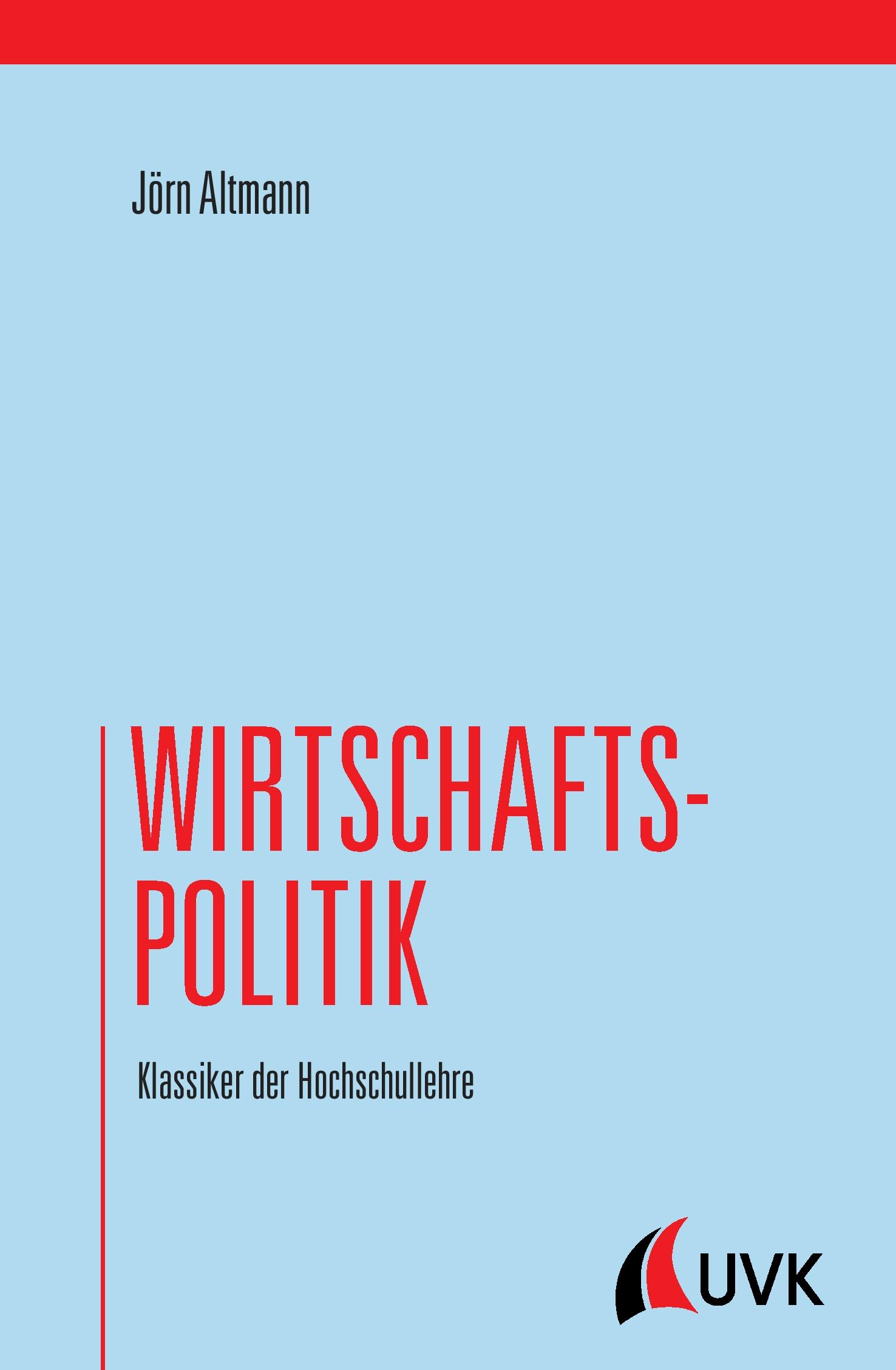 Vorderes Coverbild Wirtschaftspolitik