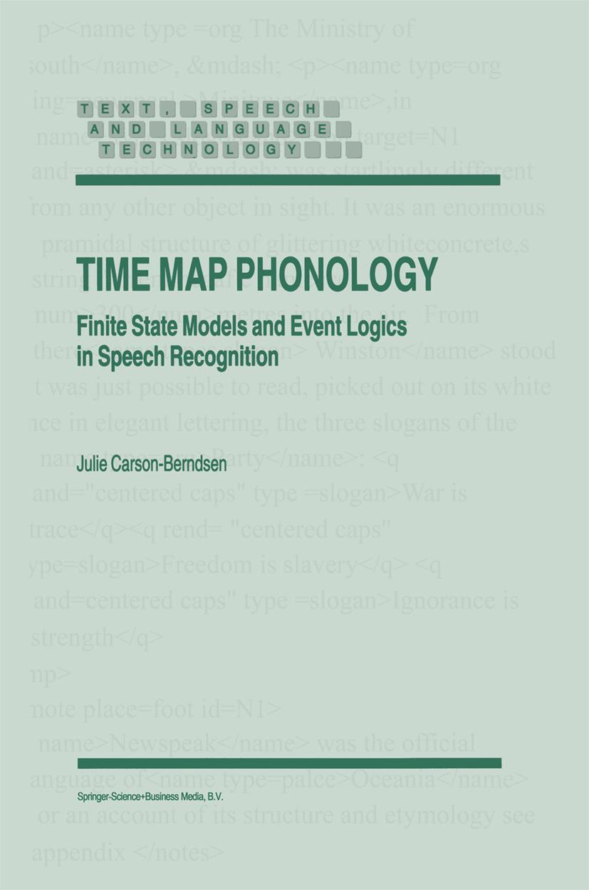 Vorderes Coverbild Time Map Phonology