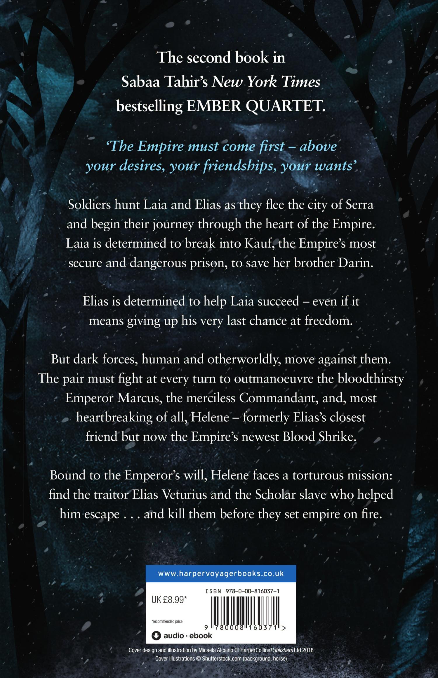 Rückseitencover An Ember in the Ashes 02. A Torch Against the Night