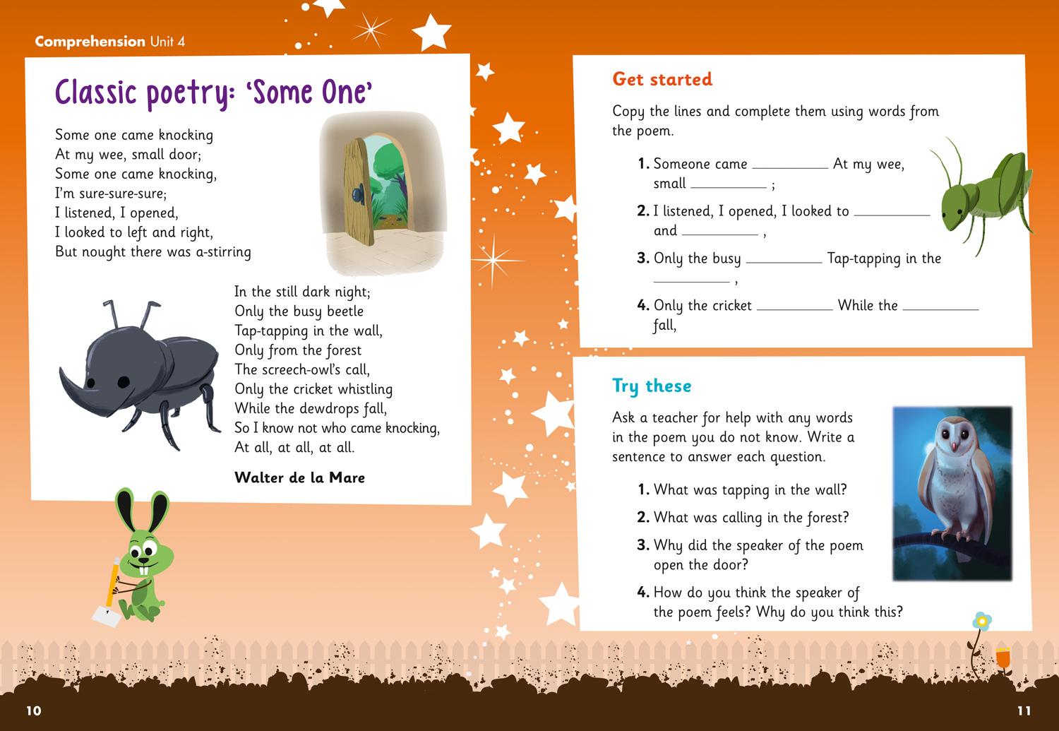 Beispielinhalt (Bild) Treasure House - Comprehension Pupil Book 2