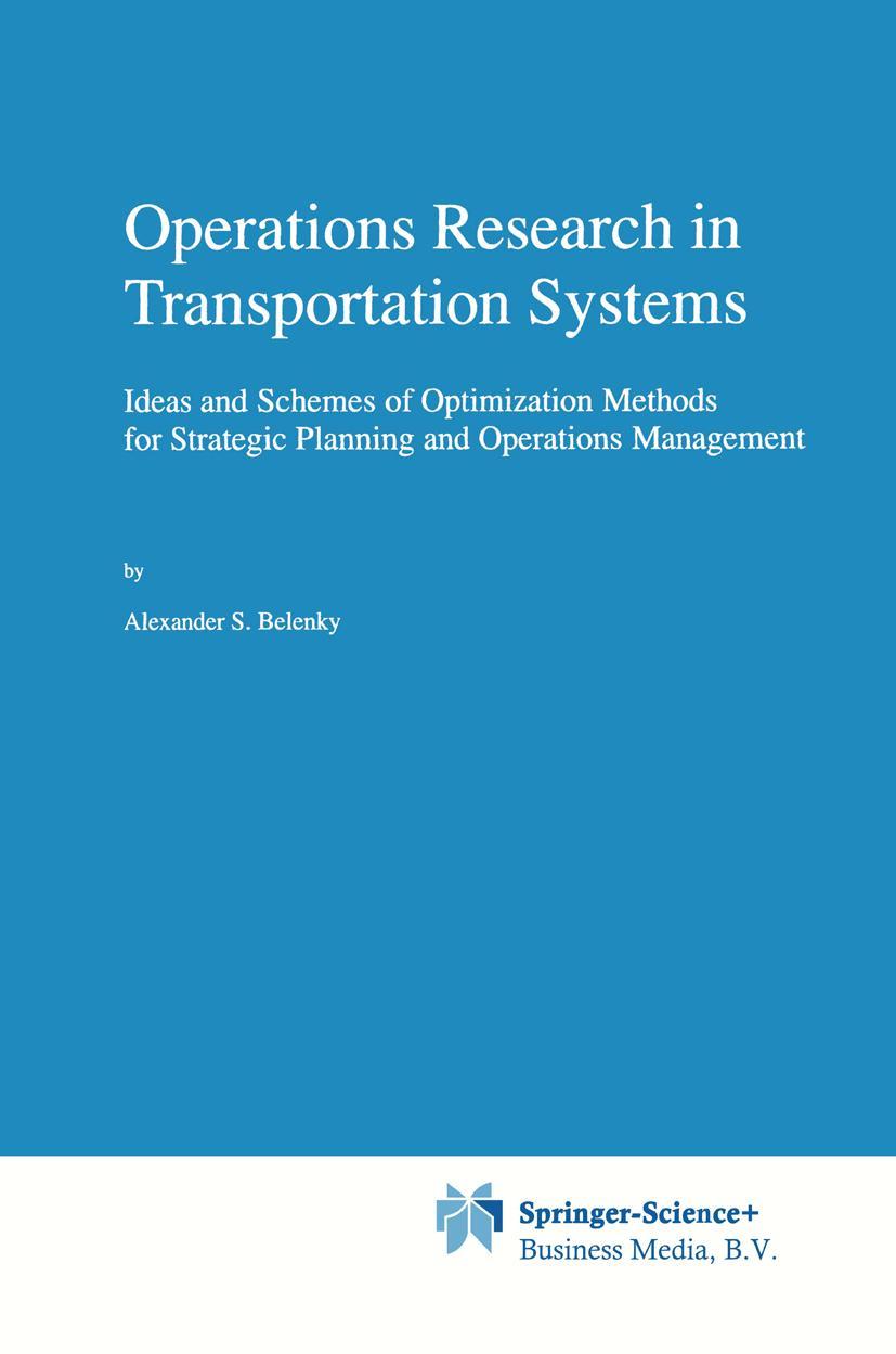 Vorderes Coverbild Operations Research in Transportation Systems