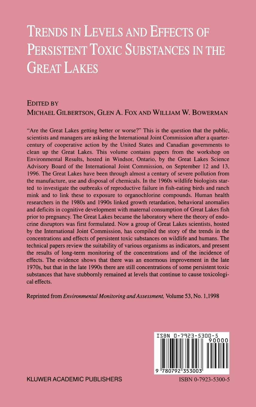 Rückseitencover Trends in Levels and Effects of Persistent Toxic Substances in the Great Lakes