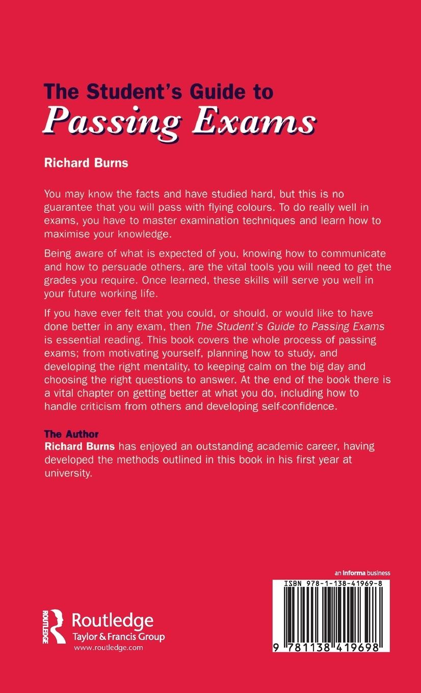 Rückseitencover The Student's Guide to Passing Exams