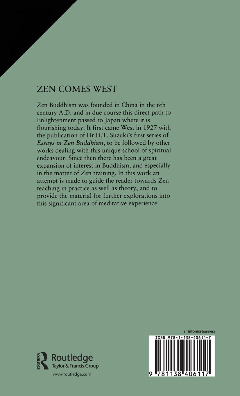 Rückseitencover Zen Comes West
