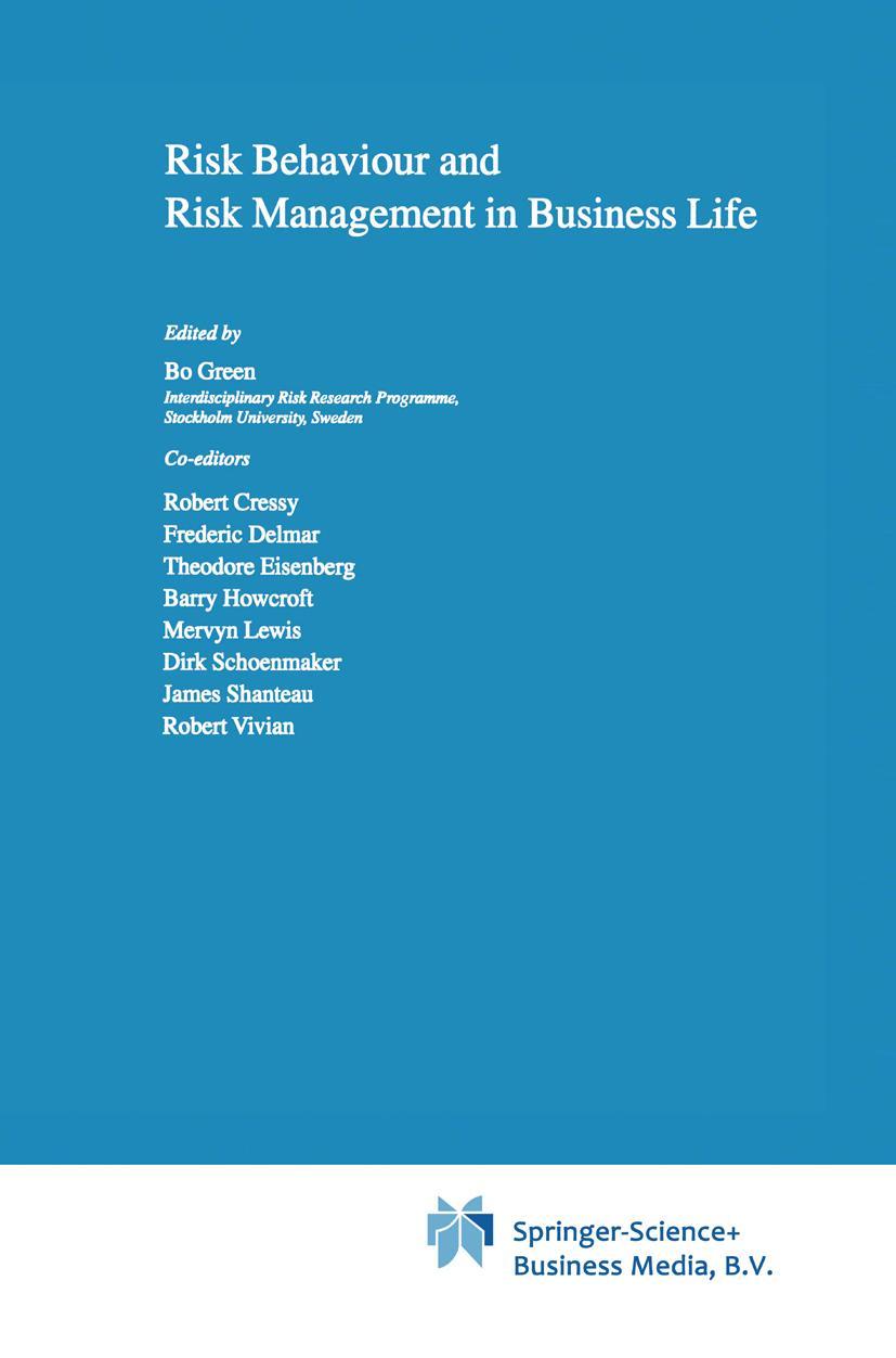Vorderes Coverbild Risk Behaviour and Risk Management in Business Life