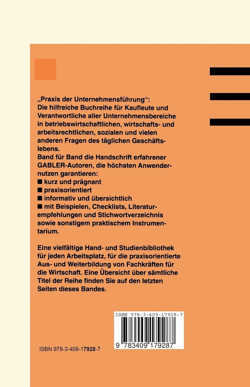 Rückseitencover Abfallwirtschaft. Gütertransportwirtschaft
