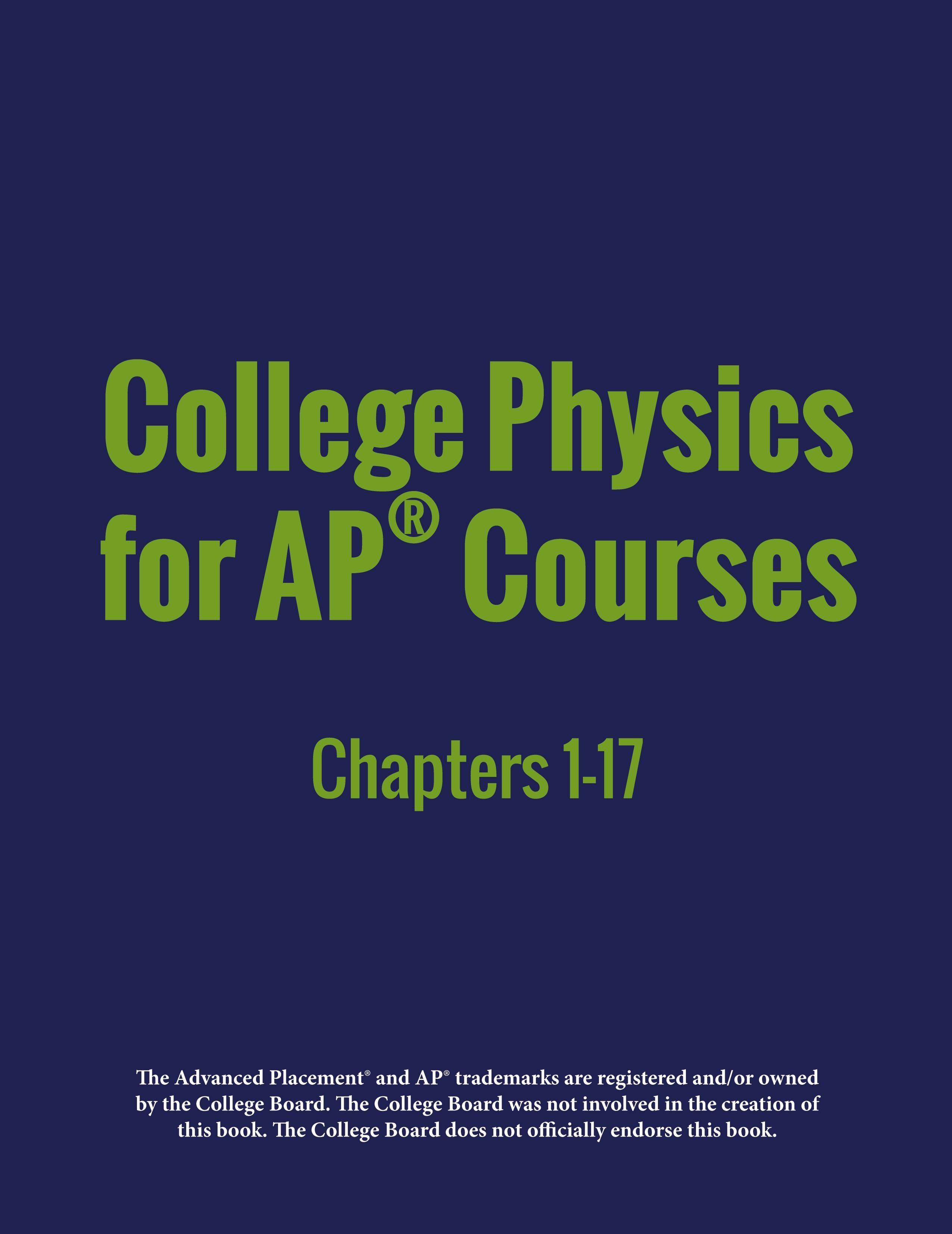 Vorderes Coverbild College Physics for AP® Courses