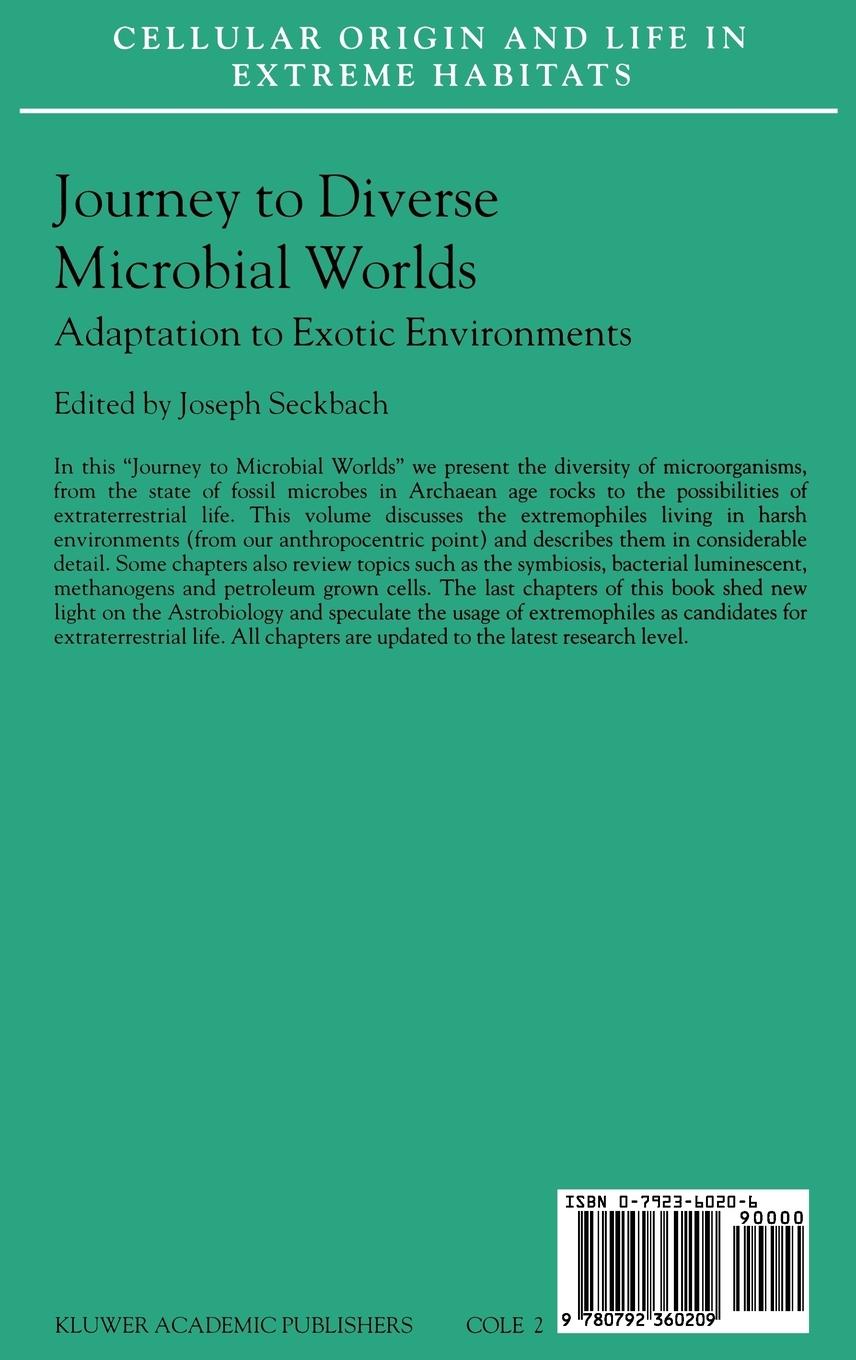 Rückseitencover Journey to Diverse Microbial Worlds