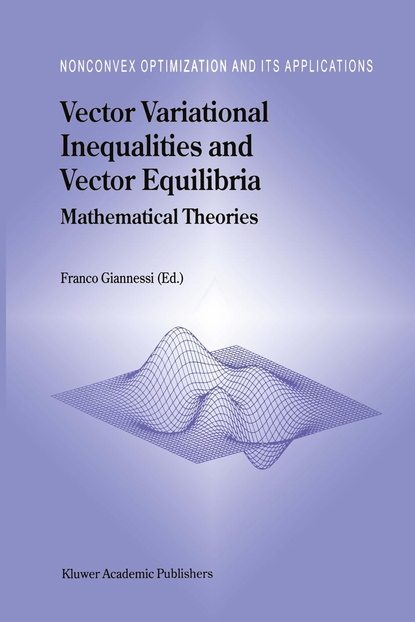 Vorderes Coverbild Vector Variational Inequalities and Vector Equilibria