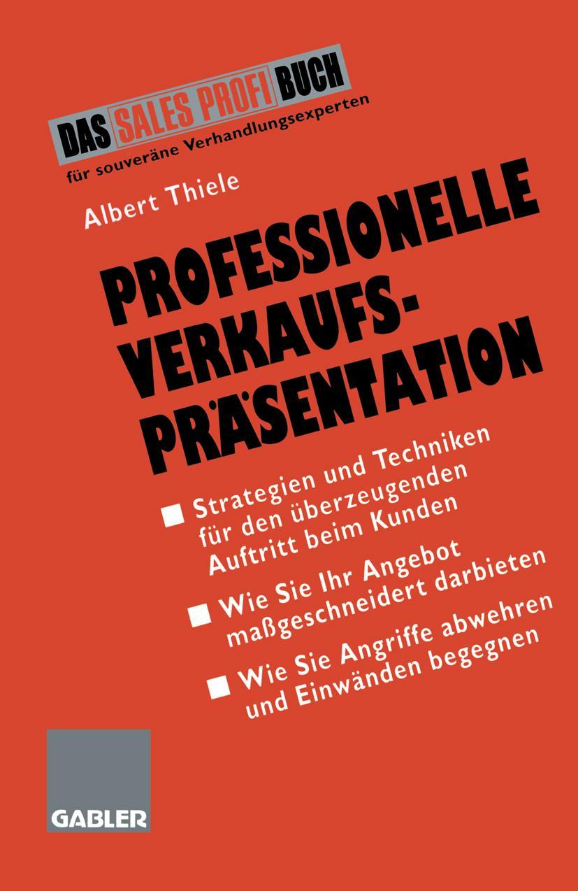 Vorderes Coverbild Professionelle Verkaufspräsentation