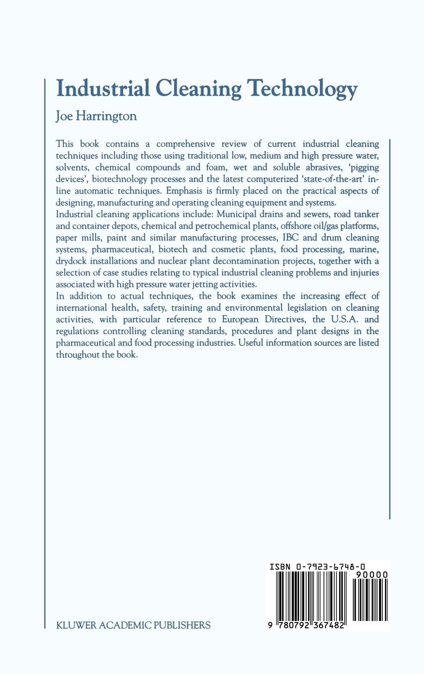 Rückseitencover Industrial Cleaning Technology