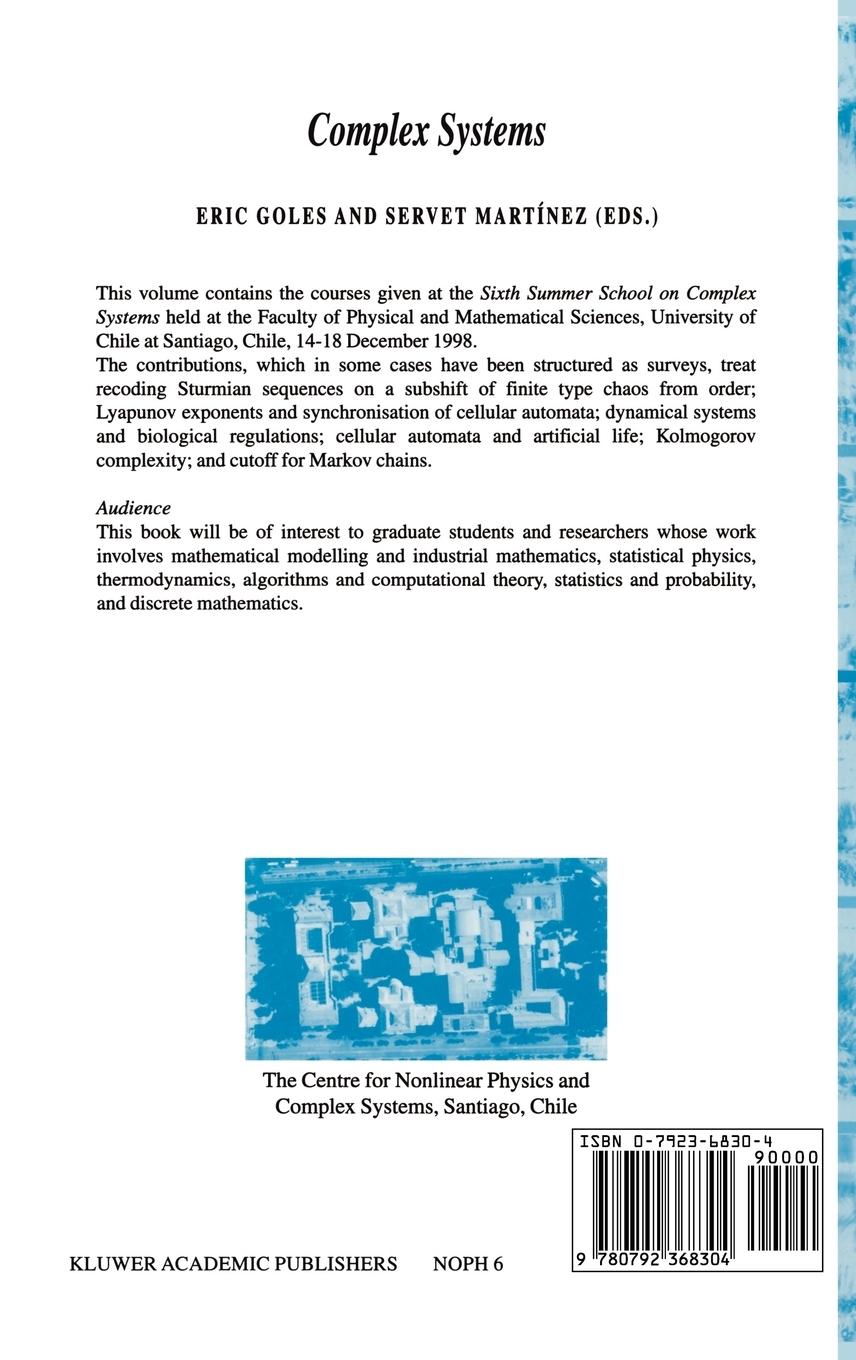 Rückseitencover Complex Systems