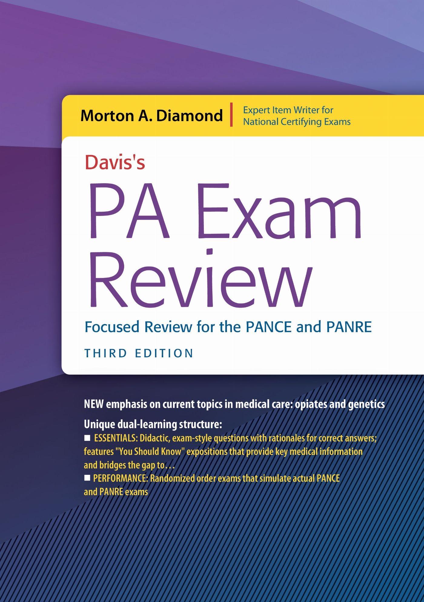 Vorderes Coverbild Davis's PA Exam Review