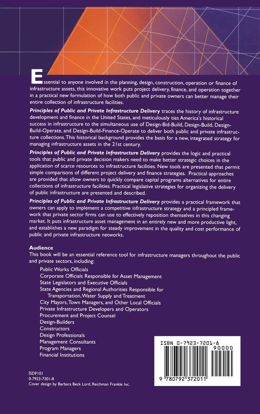 Rückseitencover Principles of Public and Private Infrastructure Delivery