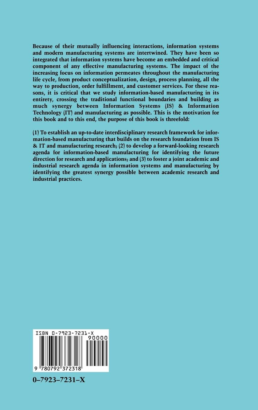 Rückseitencover Information-Based Manufacturing