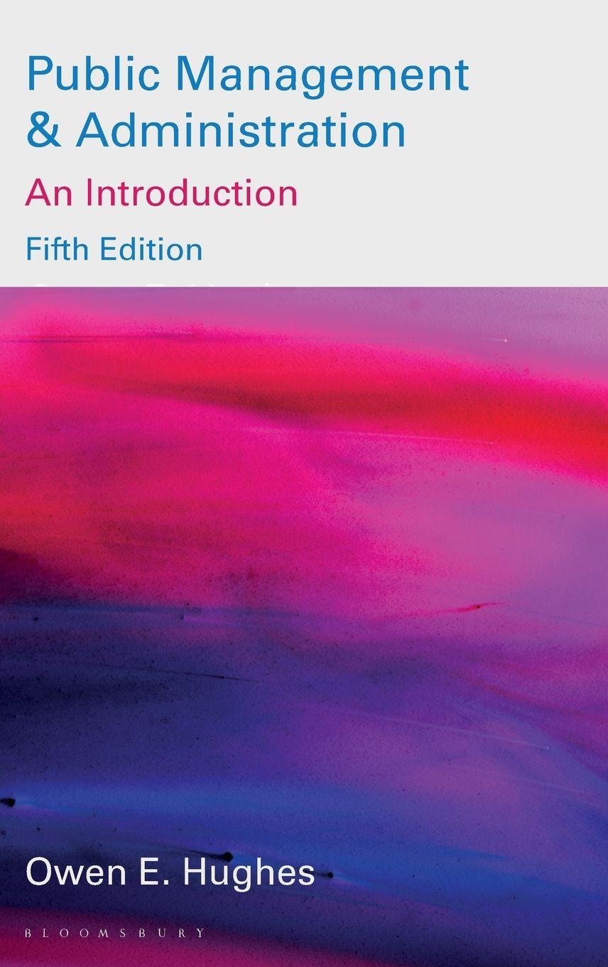 Vorderes Coverbild Public Management and Administration