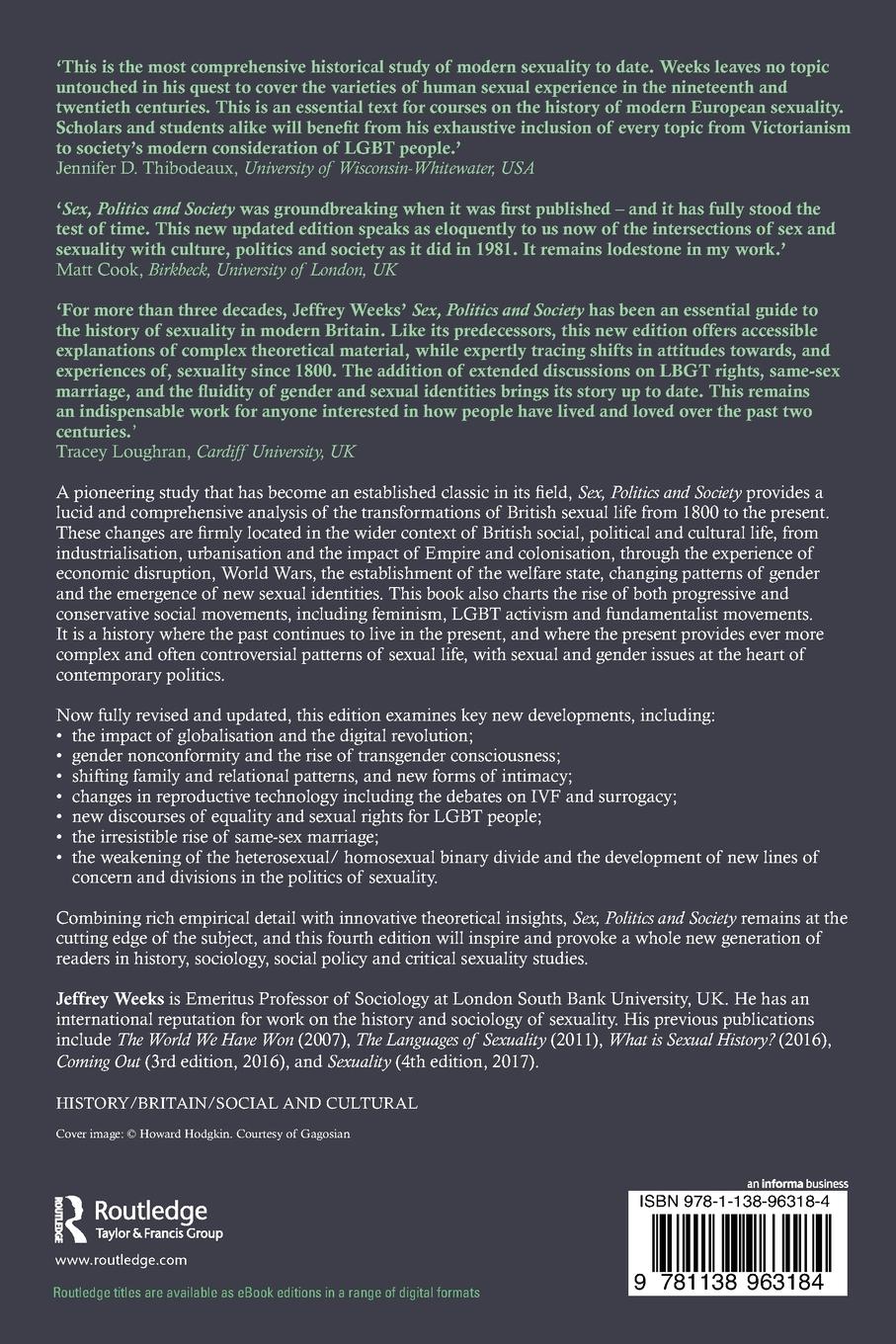 Rückseitencover Sex, Politics and Society