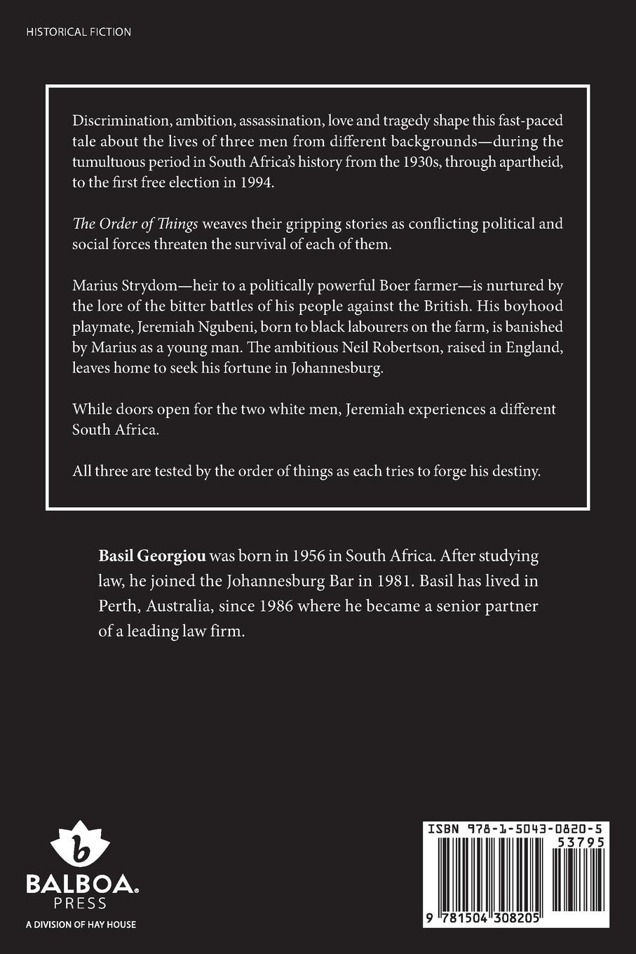 Rückseitencover The Order of Things