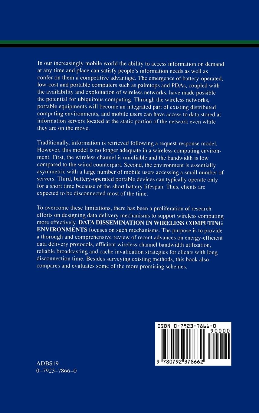 Rückseitencover Data Dissemination in Wireless Computing Environments