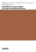 Vorderes Coverbild Linearitäten in Anreizverträgen bei groben Informationsstrukturen