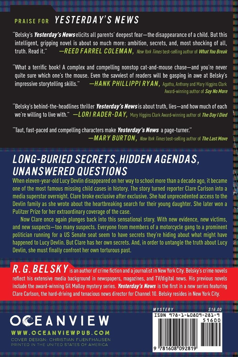 Rückseitencover Yesterday's News